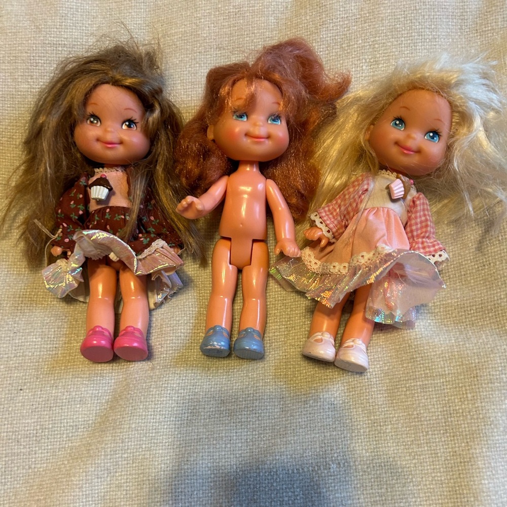 Lot of 3 Cherry Merry Muffin dolls
